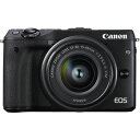 【7/19~26限定!最大4,000円OFF&7/25限定で最大P3倍】【中古】キヤノン Canon EOS M3 レンズキット ブラック EF-M15-45m...