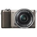 【中古】ソニー SONY ミラーレス一眼 α5100 パワーズームレンズキット E PZ 16-50mm F3.5-5.6 OSS付属 ブラウン ILCE-5100L-T