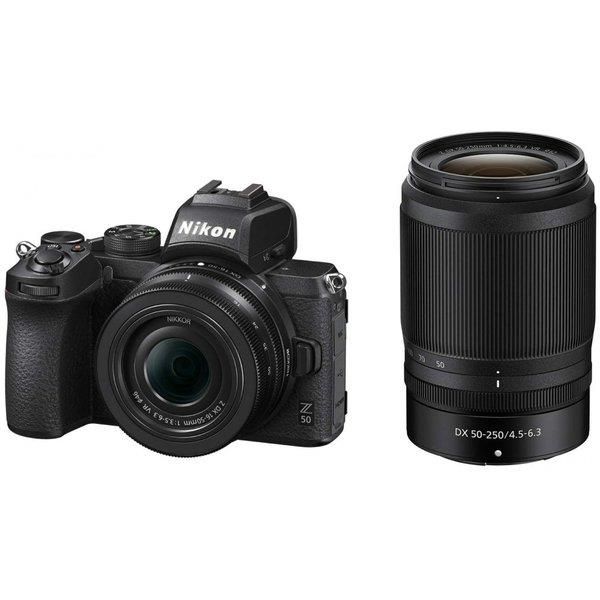 【5/23~5/27限定 最大4,000円OFF 5/25限定で最大P3倍】【中古】ニコン Nikon Z50 ダブルズームキット NIKKOR Z DX 16-50mm NIKKOR Z DX 50-250mm付属 Z50WZ ブラック