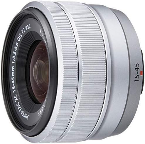 【中古】FUJIFILM X 交換レンズ フジノン ズーム 標準 コンパクト XC15-45mm 手ブレ補正 電動ズーム シルバー F XC15-45MMF3.5-5.6OIS PZ S