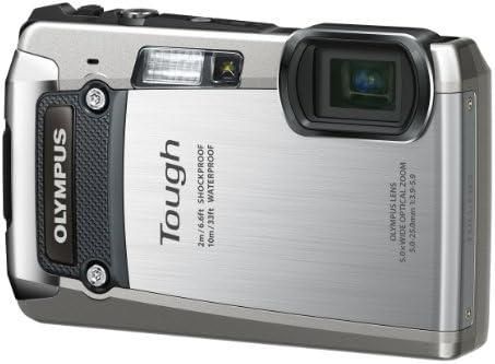 【中古】OLYMPUS デジタルカメラ TG-820 シルバー 10m防水 2m耐落下衝撃 -10℃耐低温 耐荷重100kg 1200万画素 裏面照射型CMOS 光学5倍ズーム DUAL IS ハイビジョンムービー 3.0型LCD 広角28mm 3Dフォト機能 TG-820 SLV