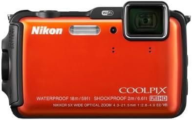 【中古】Nikon デジタルカメラ AW120 防水 1600万画素 サンシャインオレンジ AW120OR