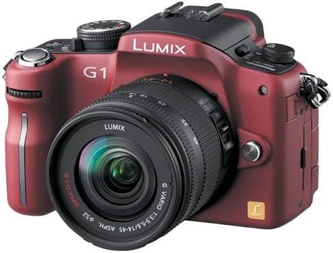 【中古】パナソニック デジタル一眼カメラ LUMIX (ルミックス) G1 レンズキット コンフォートレッド DMC-G1K-R