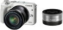 【5/9~16限定!最大4,000円OFF&5/5,5/10限定で最大P3倍】【中古】Canon ミラーレス一眼カメラ EOS M3 ダブルレンズキット(ホワイ...