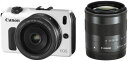 【中古】Canon ミラーレス一眼カメラ EOS M ダブルレンズキット EF-M18-55mm F3.5-5.6 IS STM/EF-M22mm F2 STM...