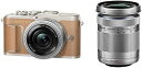 【5/9~5/16限定!最大4,000円OFF&5/10, 5/15限定で最大P3倍】【中古】OLYMPUS ミラーレス一眼カメラ PEN E-PL9 ダブルズームキット ブラウン