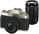 【7/4~11限定!最大4,000円OFF&7/5,7/10限定で最大P3倍】【中古】FUJIFILM ミラーレス一眼カメラ X-T200ダブルズームレンズキット シャンパンゴールド X-T200WZLK-G