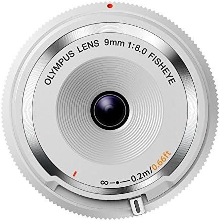 【中古】OLYMPUS ミラーレス一眼 9mm f8 フィッシュアイ ボディキャップレンズ ホワイト BCL-0980 WHT