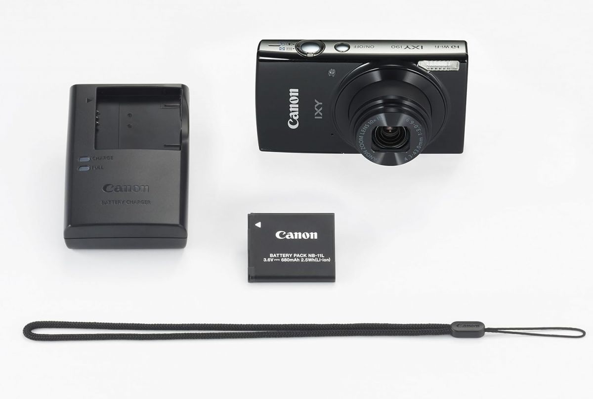 カメラFanks-PROShop 楽天市場店の【中古】Canon デジタルカメラ IXY 190 ブラック 光学10倍ズーム IXY190BK｜アングル3