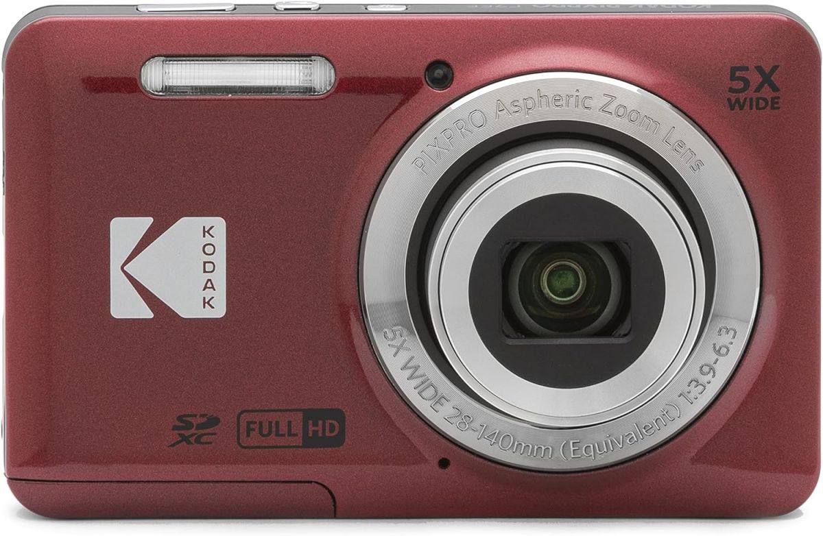 yÁzKODAK (R_bN) PIXPRO g₷ Y[ FZ55-RD 16MP fW^J w5{Y[ Lp 28mm 2.7C`t (bh)