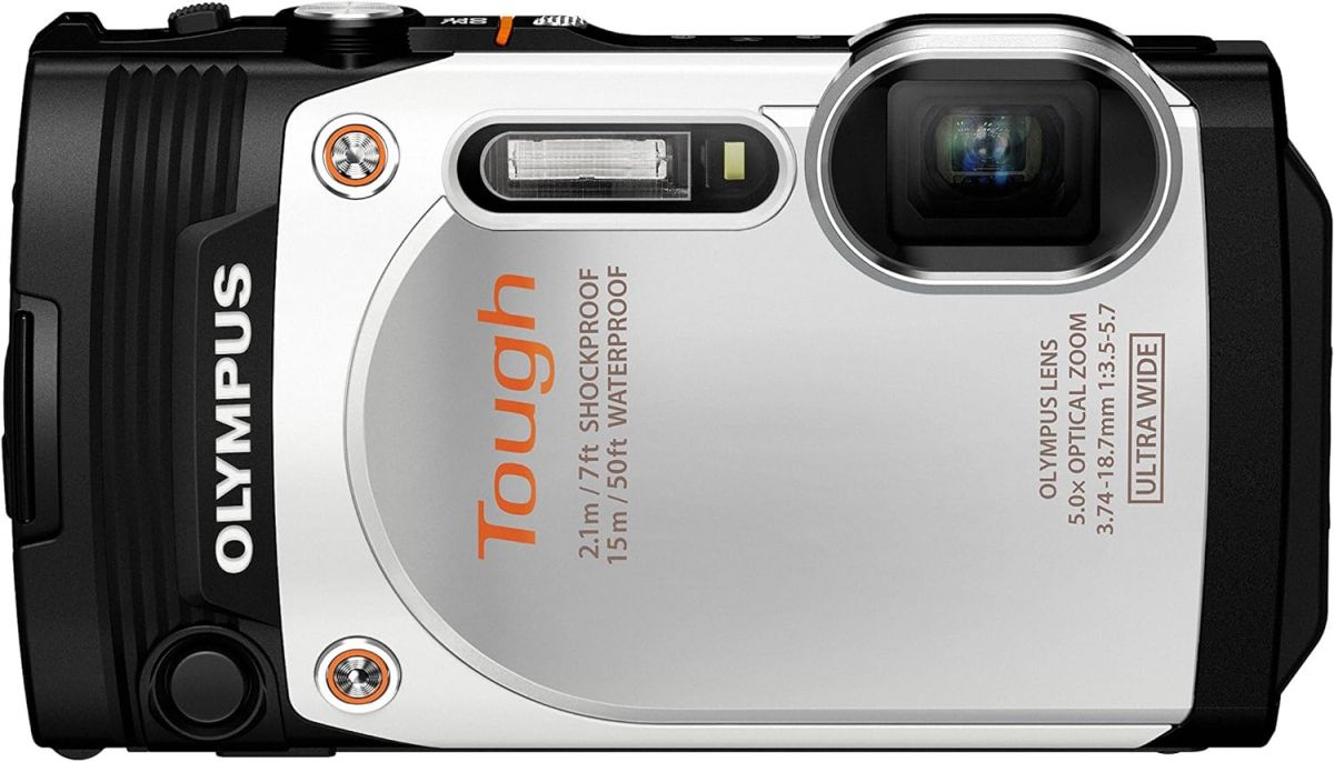 【中古】OLYMPUS デジタルカメラ STYLUS TG-860 Tough ホワイト 防水性能15m 可動式液晶モニター TG-860 WHT