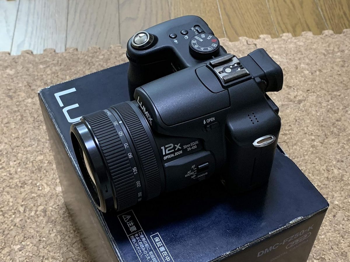【中古】パナソニック デジタルカメラ LUMIX FZ50 ブラック DMC-FZ50-K 3