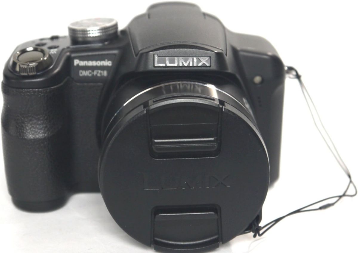 【中古】パナソニック デジタルカメラ LUMIX (ルミックス) ブラック DMC-FZ18-K