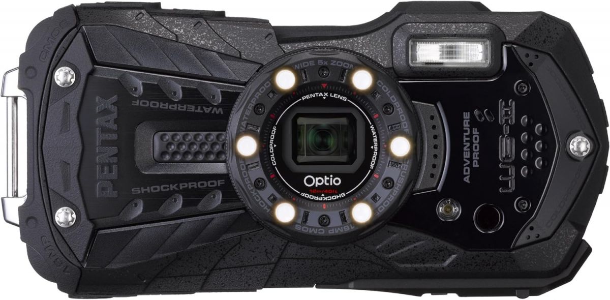 楽天カメラFanks-PROShop 楽天市場店【中古】PENTAX 防水デジタルカメラ Optio WG-2 （オールブラック） 約1600万画素 CALSモード OPTIOWG-2BK
