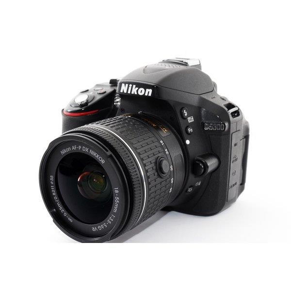 【5/9~5/16限定!最大4,000円OFF&5/10, 5/15限定で最大P3倍】【中古】ニコン Nikon D5300 レンズキット ブラック 美品 Wi-FiでらくらくSDカード付き