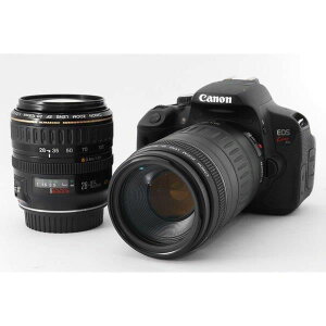 【中古】キヤノン Canon EOS Kiss X6i 標準&望遠ダブルズームセット 美品 ストラップ