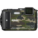 【10/1限定!最大ポイント3倍】【中古】ニコン Nikon COOLPIX AW130 カムフラージュグリーン SDカード付き
