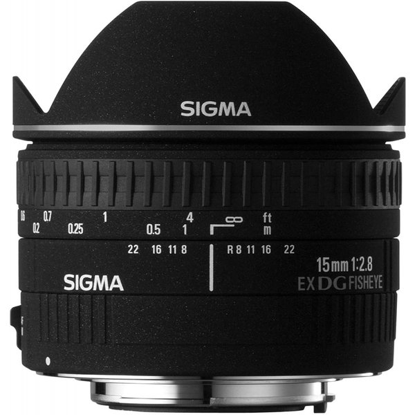 【6/1限定 全品P3倍】【中古】シグマ SIGMA 単焦点魚眼レンズ 15mm F2.8 EX DG DIAGONAL FISHEYE キヤノン用 対角線魚眼 フルサイズ対応 476403