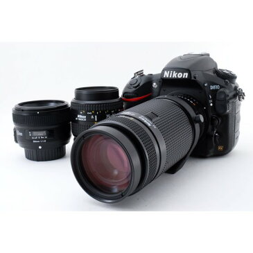 ニコン Nikon D810 単焦点&標準&望遠トリプルレンズセット 美品 SDカード ストラップ 付き