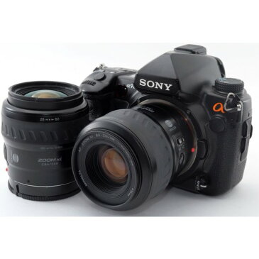 ソニー SONY α900 DSLR-A900 ダブルズームセット ブラック 美品 マグネシウム合金ボディ カメラバッグストラップ付き