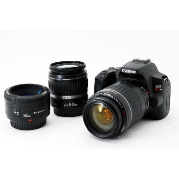キヤノン Canon EOS Kiss X10 トリプルレンズセット 美品 8GB SDカードストラップ付き