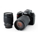 【中古】ニコン Nikon D70s 標準&超望遠300mm ダブルズームセット 美品 ストラップ付き