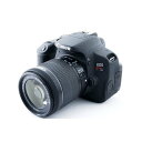 【中古】キヤノン Canon EOS Kiss X7i レンズキット ブラック 美品 ストラップ付き