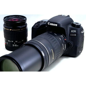 【4/23~28 クーポンで最大4000円OFF】キヤノン Canon EOS 9000D 標準&超望遠ダブルズームセット 美品 SDカード付き