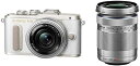 【4/24~4/27限定 最大4,000円OFF 4/25限定で最大P3倍】【中古】OLYMPUS ミラーレス一眼 E-PL8 ダブルズームキット ホワイト