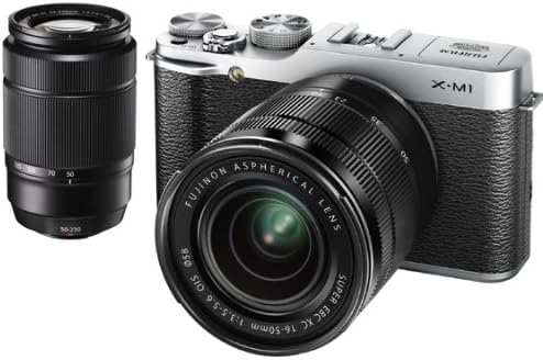 【中古】FUJIFILM デジタルカメラミラーレス一眼 X-M1ダブルズームレンズキット シルバー F X-M1S/1650/50230KIT