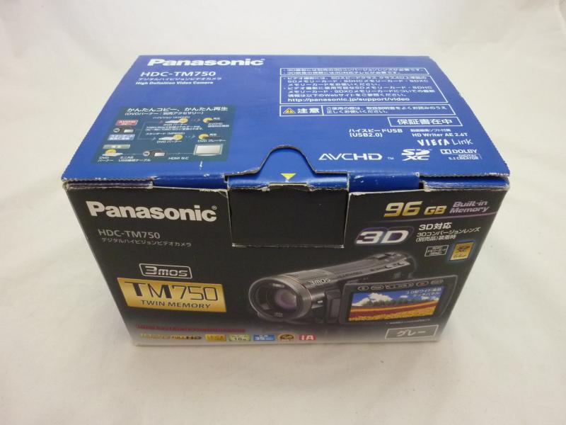 【中古】パナソニック デジタルハイビジョンビデオカメラ TM750 内蔵メモリー96GB メタリック ...