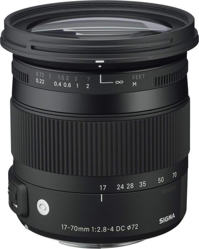 【中古】SIGMA 17-70mm F2.8-4 DC MACRO OS HSM