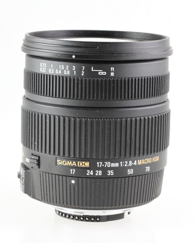 【中古】SIGMA 17-70mm F2.8-4 DC MACRO OS HSM