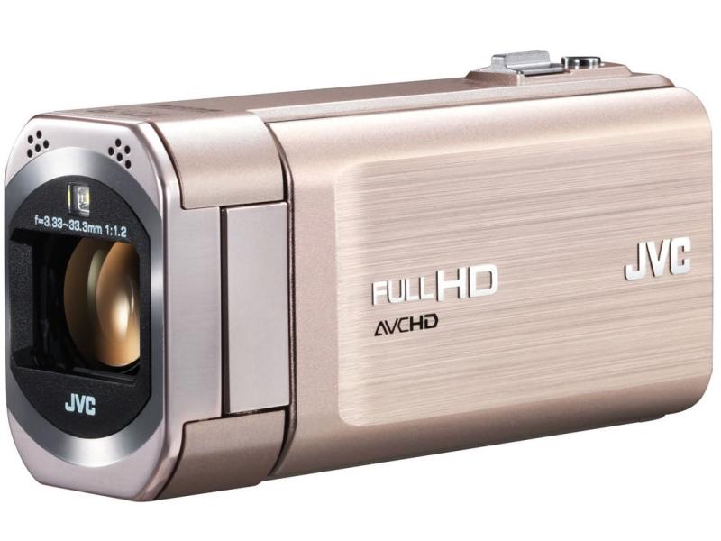 【中古】JVCケンウッド JVC EVERIO ハイビジョンメモリームービー 内蔵メモリー 32GB ピンクゴールド GZ-V570-N