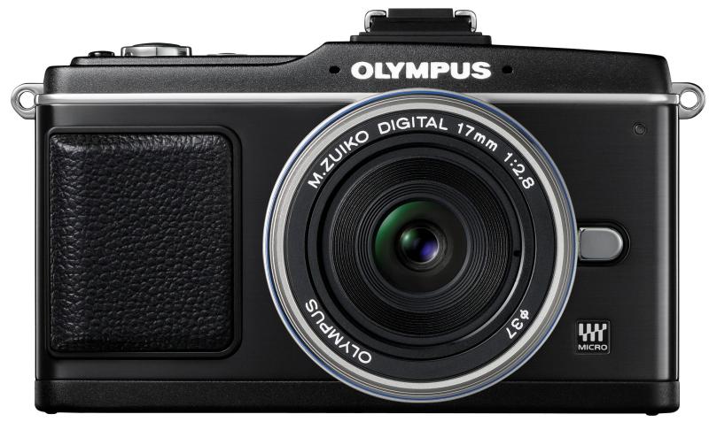 【中古】OLYMPUS ミラーレス一眼 PEN E-P2 パンケーキキット ブラック E-P2PKIT-BLK