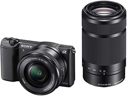 【中古】ソニー ミラーレス一眼 α5100 ダブルズームレンズキット E PZ 16-50mm F3.5-5.6 OSS + E 55-210mm ブラック I...
