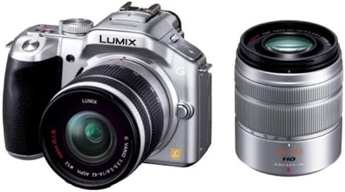 【中古】パナソニック ミラーレス一眼カメラ ルミックス G5 ダブルズームレンズキット 標準ズームレンズ/望遠ズームレンズ付属 ソリッドシルバー DMC-G5W...