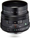 【中古】smc PENTAX-FA 77mmF1.8 Limited ブラック 中望遠単焦点レンズ 27980(2)
