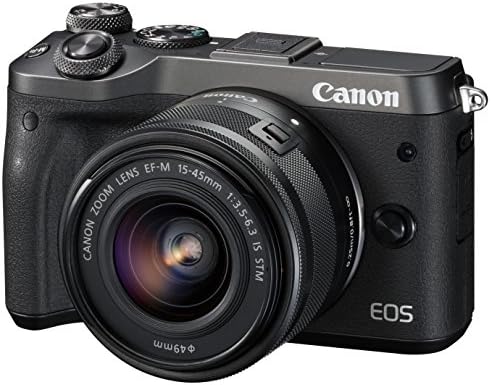 【中古】【アウトレット品】 Canon ミラーレス一眼カメラ EOS M6 レンズキット(ブラック) EF-M15-45mm F3.5-6.3 IS STM 付...