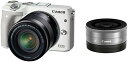 【5/9~16限定!最大4,000円OFF&5/5,5/10限定で最大P3倍】【中古】Canon ミラーレス一眼カメラ EOS M3 ダブルレンズキット(ホワイ...