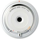 【中古】OLYMPUS ボディキャップレンズ マイクロフォーサーズ用 ホワイト BCL-1580 WHT(2)