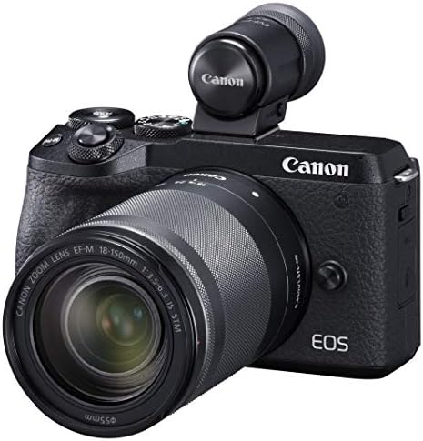 【中古】Canon ミラーレス一眼カメラ EOS M6 Mark II EF-M18-150 IS STM レンズ EVFキット ブラック EOSM6MK2BK...