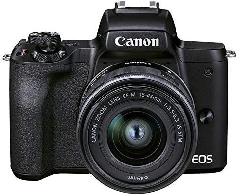 【中古】Canon ミラーレス一眼カメラ EOS Kiss M2 標準ズームレンズキット ブラック KISSM2BK-1545