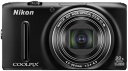 yÁzNikon fW^J COOLPIX S9500 w22{Y[ Wi-FiΉ }bgubN S9500BK