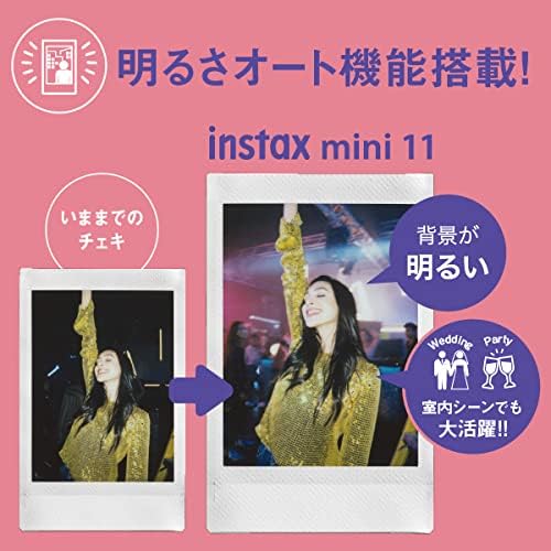 カメラFanks-PROShop2nd楽天市場店の【中古】FUJIFILM インスタントカメラ チェキ instax mini 11 ライラックパープル INS MINI 11 PURPLE｜アングル2