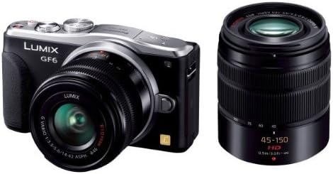 【中古】パナソニック ルミックス ミラーレス一眼カメラ ルミックス GF6 ダブルズームレンズキット 標準ズームレンズ/望遠ズームレンズ付属 ブラック DMC-...