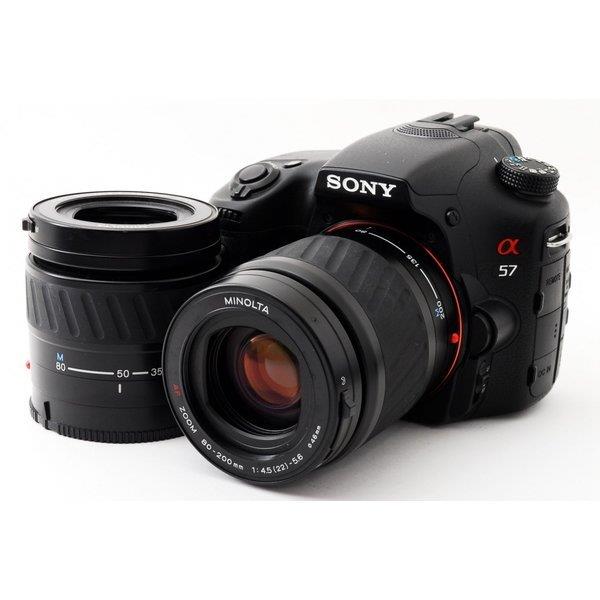 【中古】ソニー SONY α57 SLT-A57 標準&望遠ダブルズームセット 美品