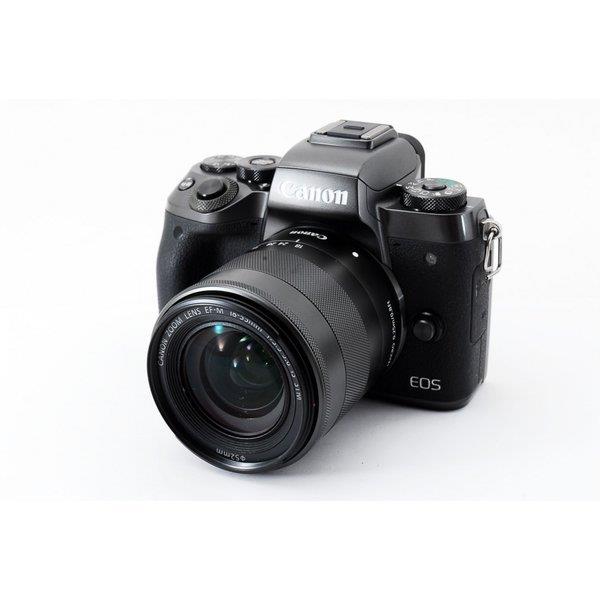 【中古】キヤノン Canon EOS M5 ブラック レンズセット 美品 小型軽量