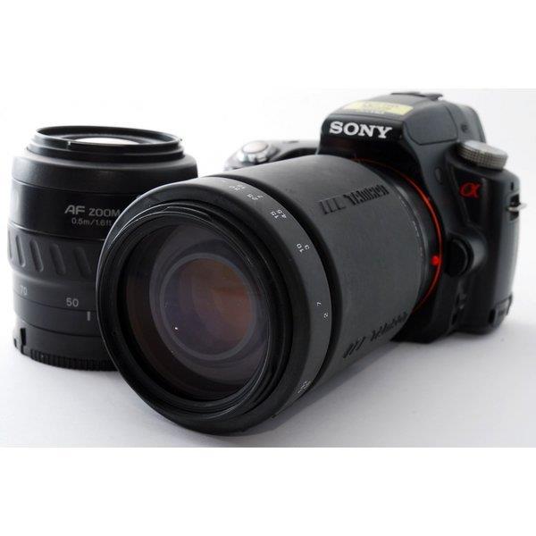 【中古】ソニー SONY α33 SLT-A33 標準&望遠ダブルズームセット 美品 ストラップ付き