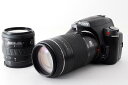 【中古】ソニー SONY α380 DSLR-A380 ブラック 超望遠ダブルズームセット 美品 初心者に最適 SDカードストラップ付き